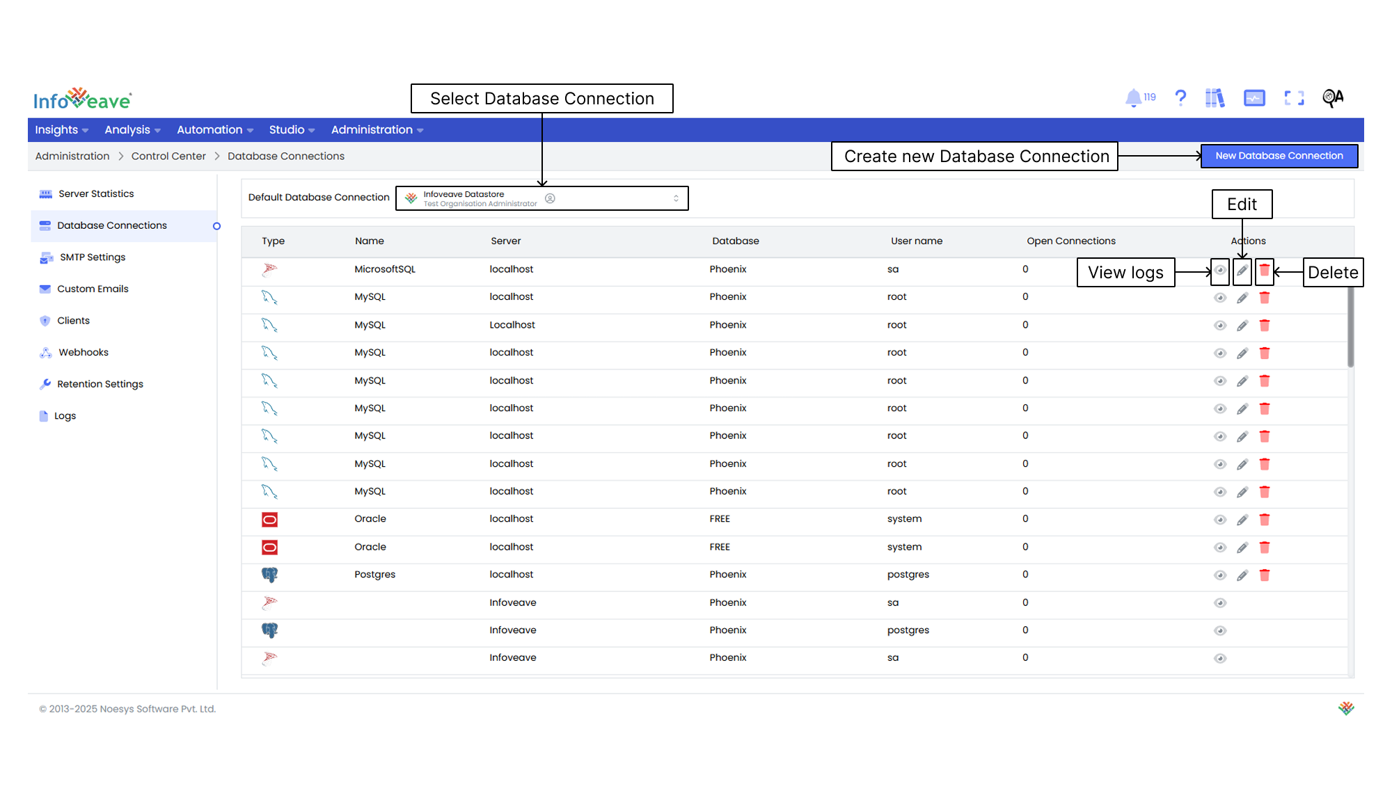 New Database Connection