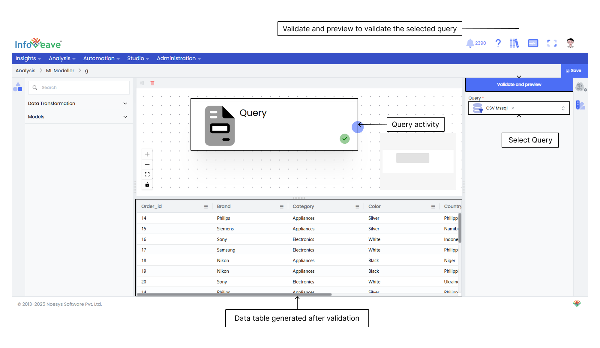 Preview and Validate