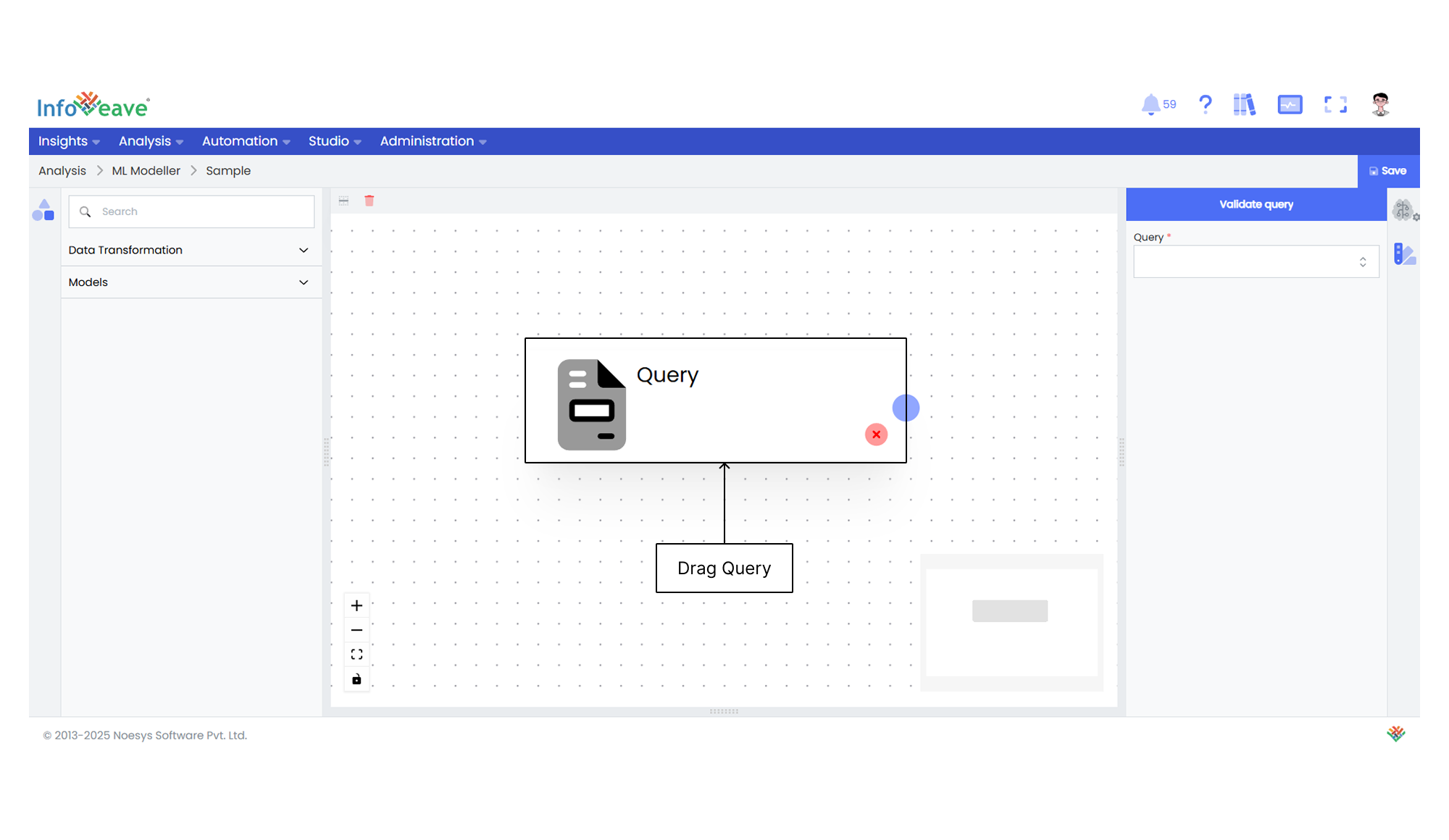 ml model drag query