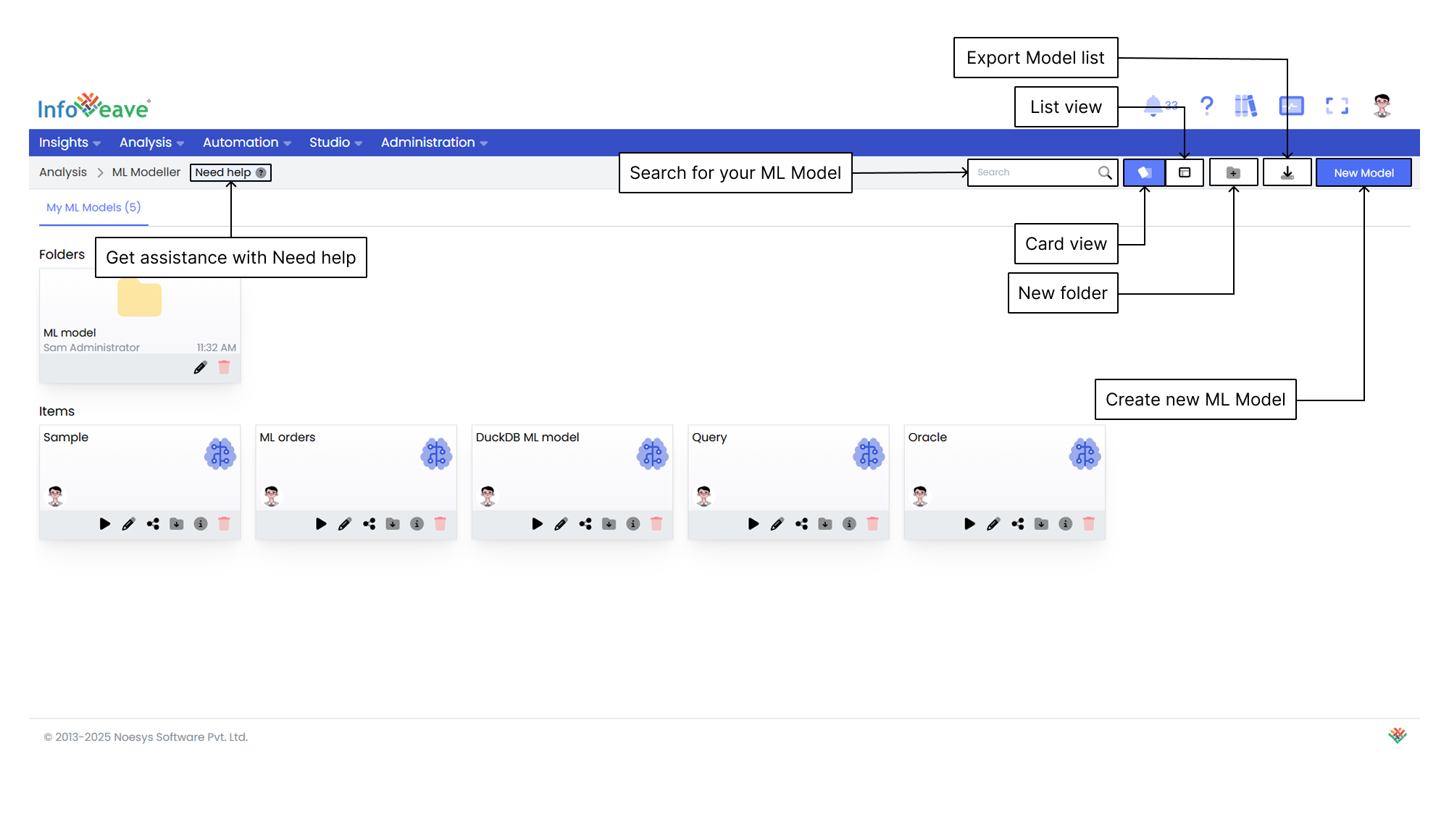 toolbar ml model