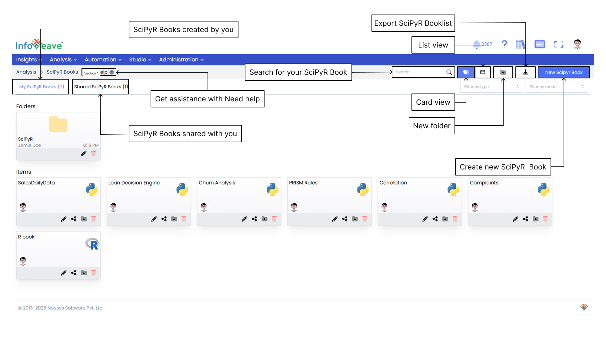 SciPyR toolbar