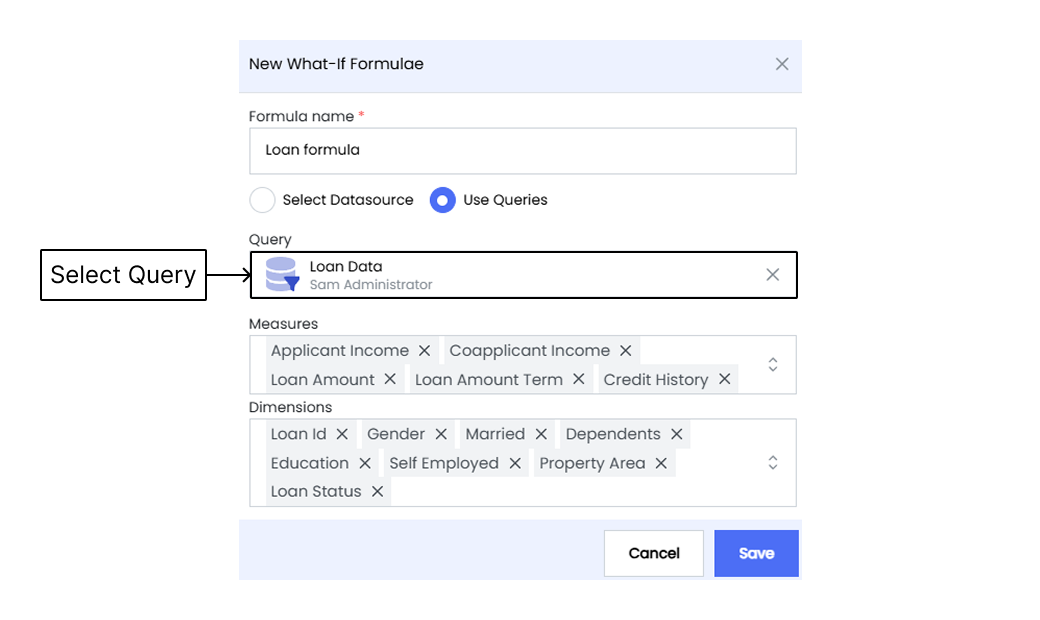 Add Query Formula