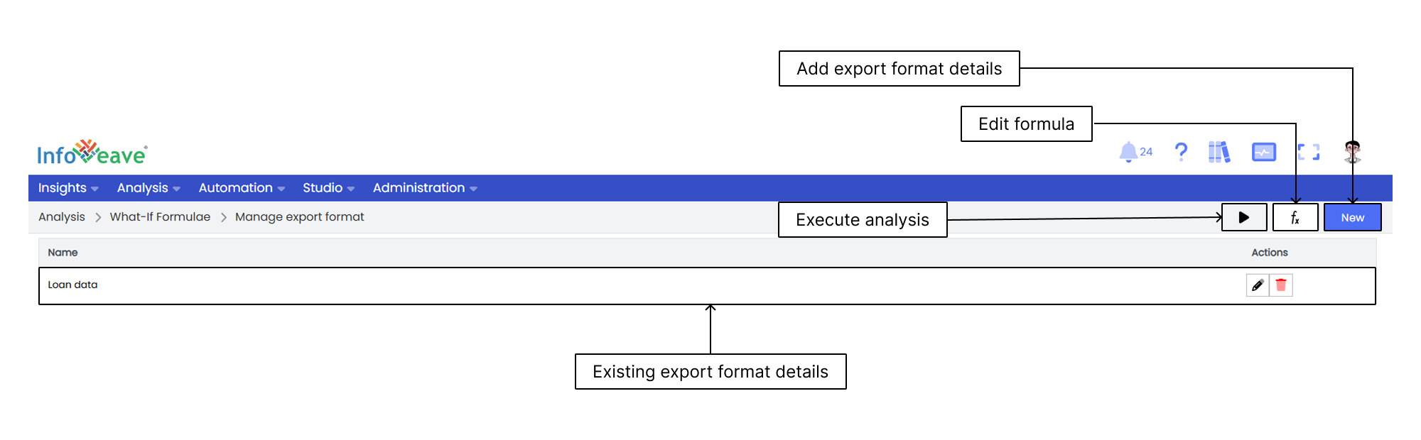 New Export Format