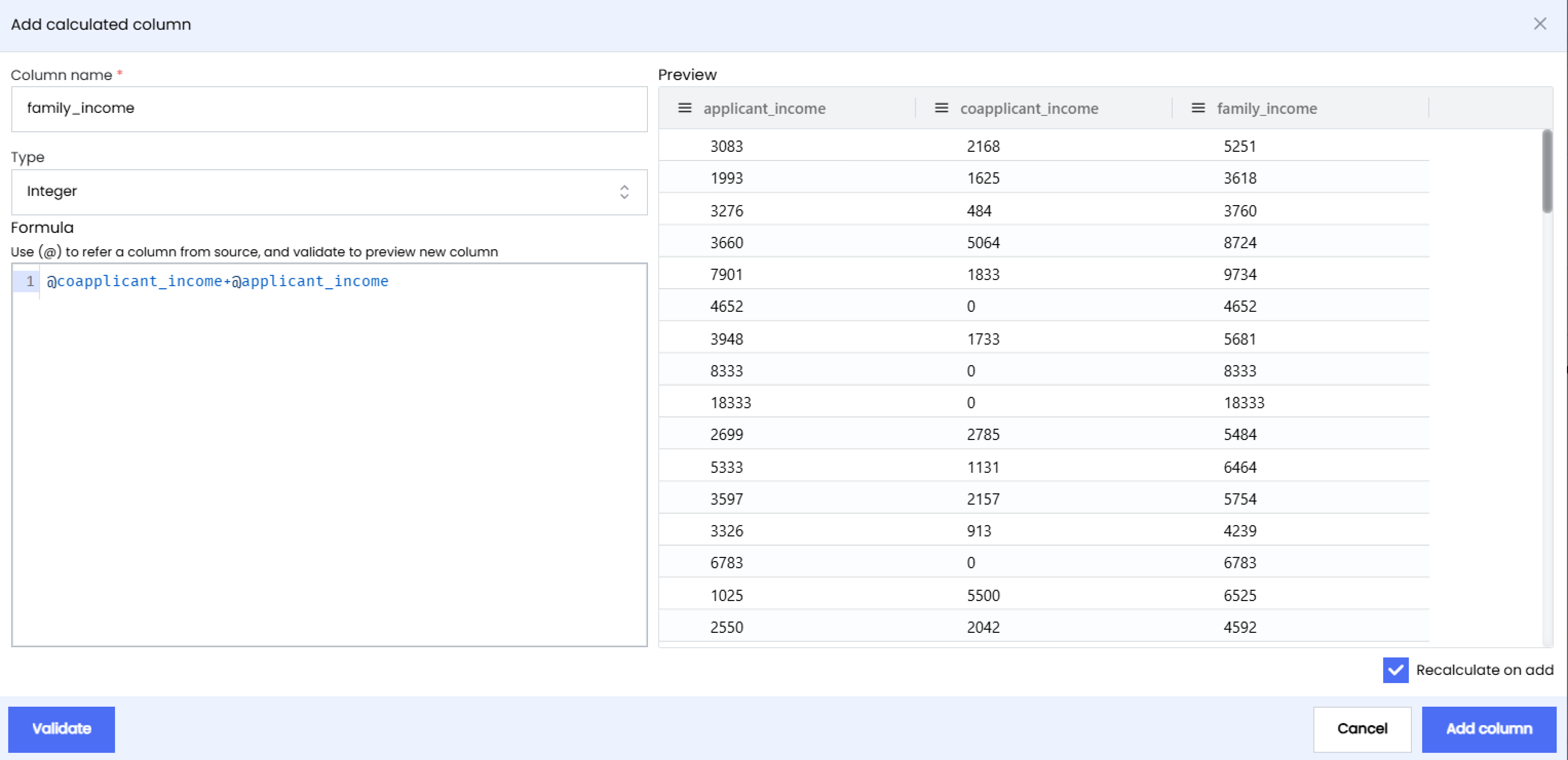 Calculated Columns