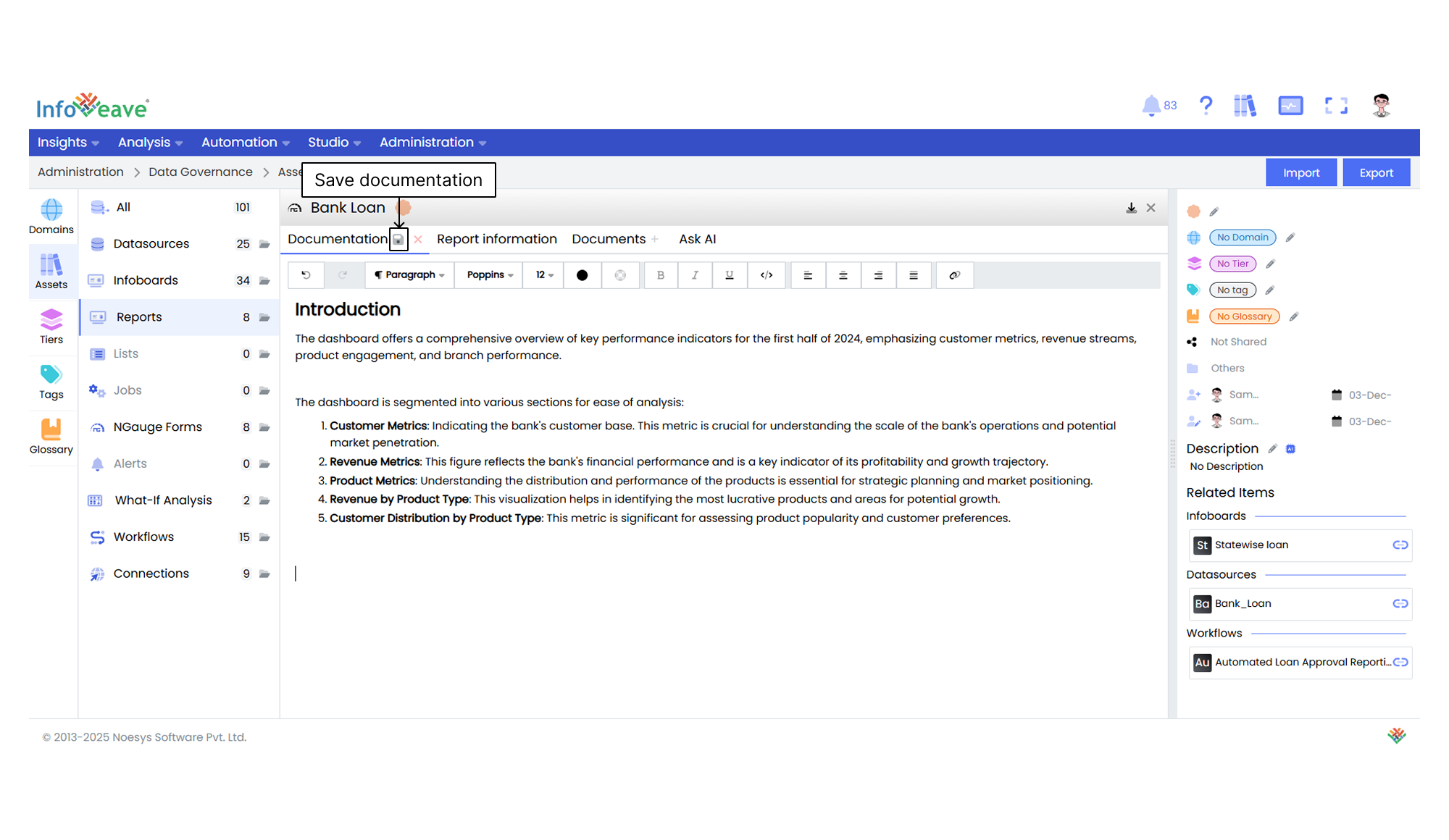 Reports Edit documentation