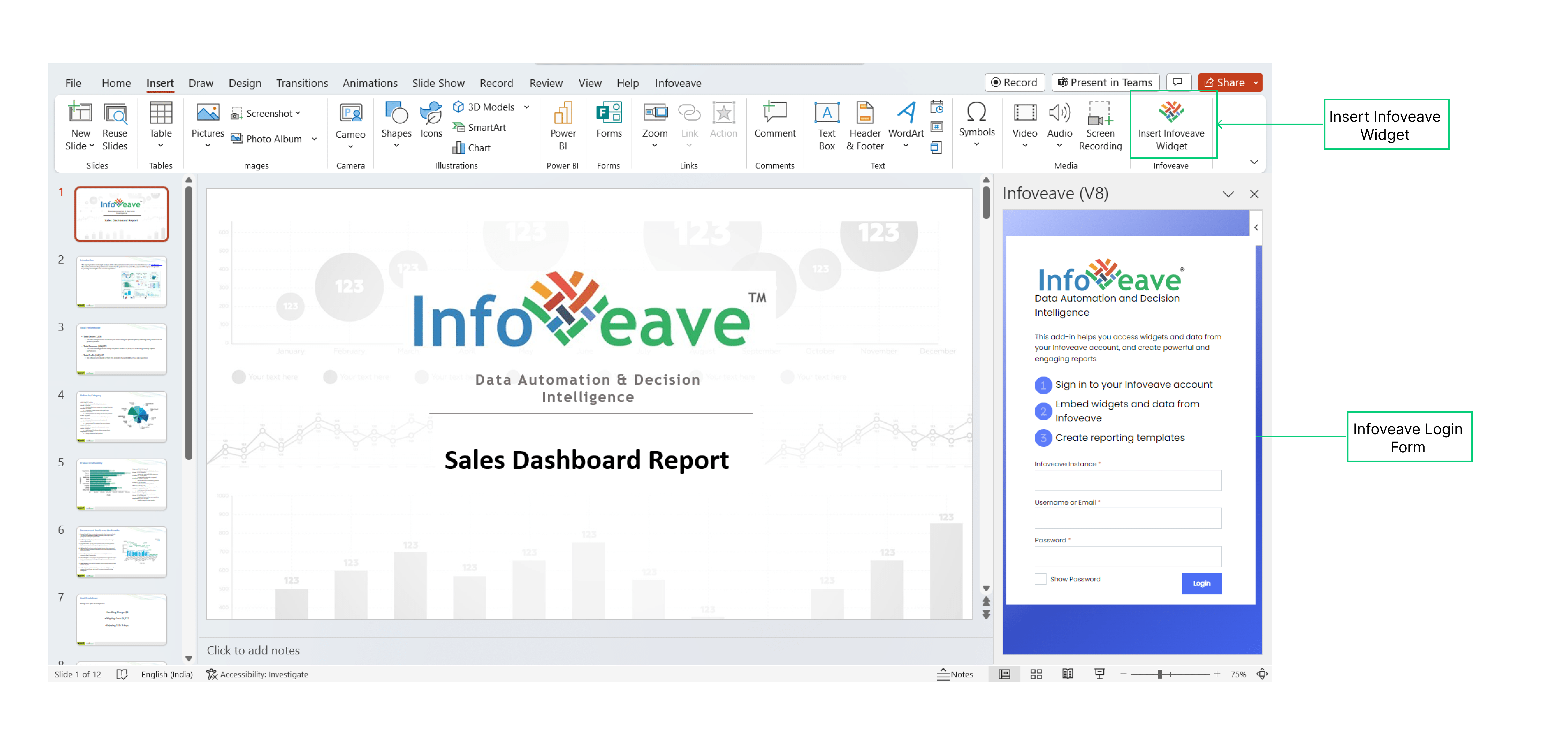 Import Infoveave Widgets