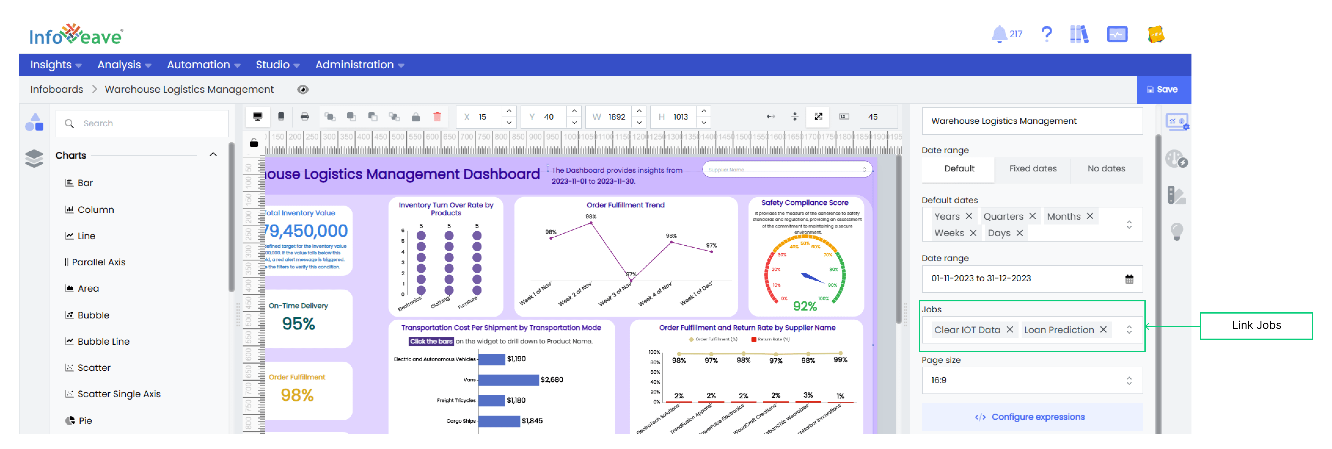 Link Workflows with Infoboard