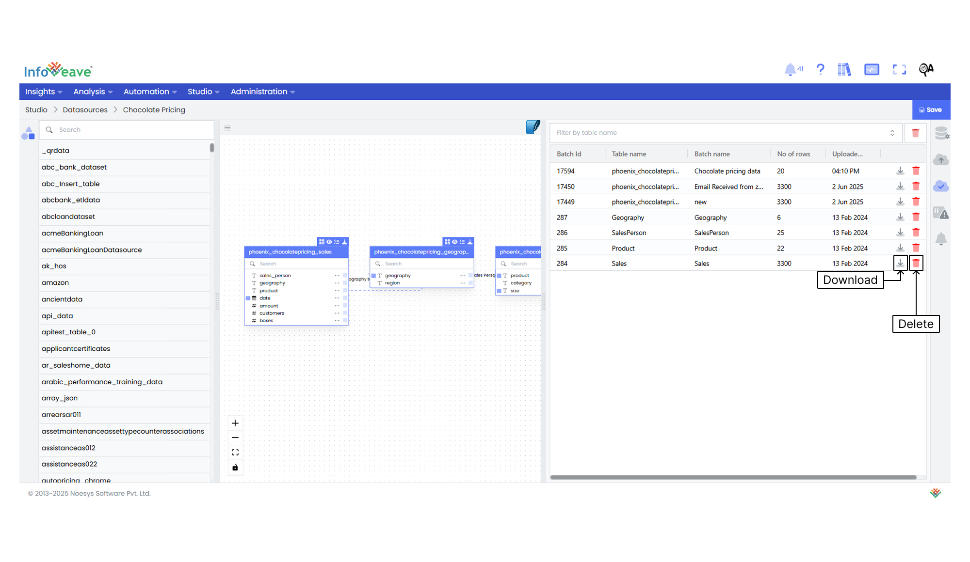 preview data upload