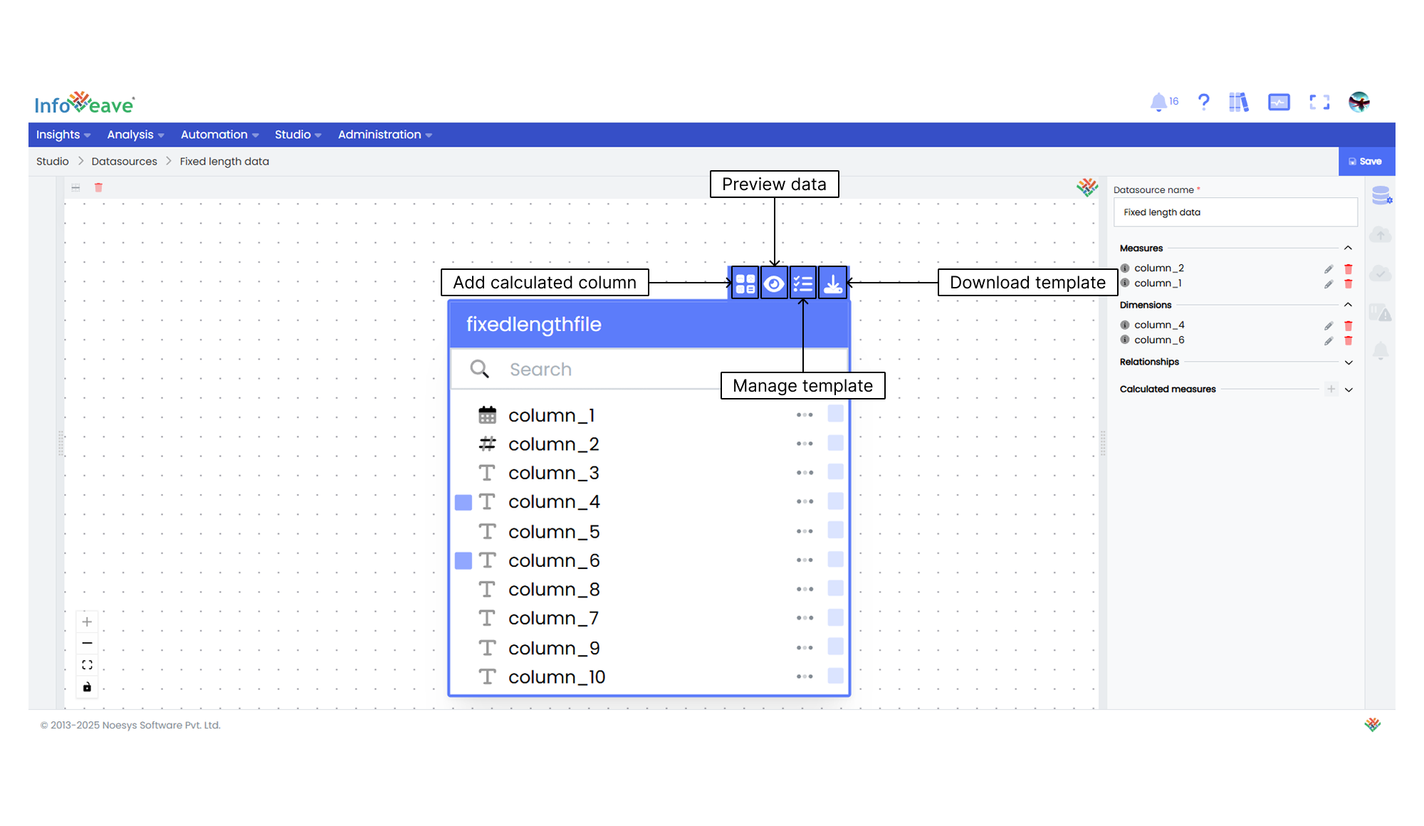 datasource window