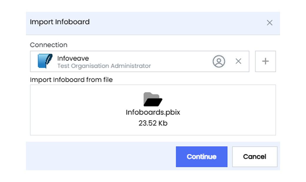 Import Infoboard