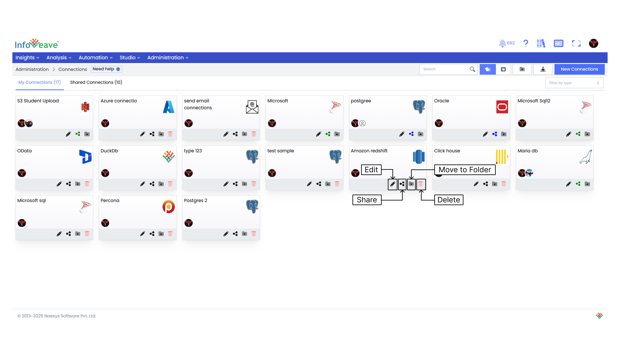 manage connections