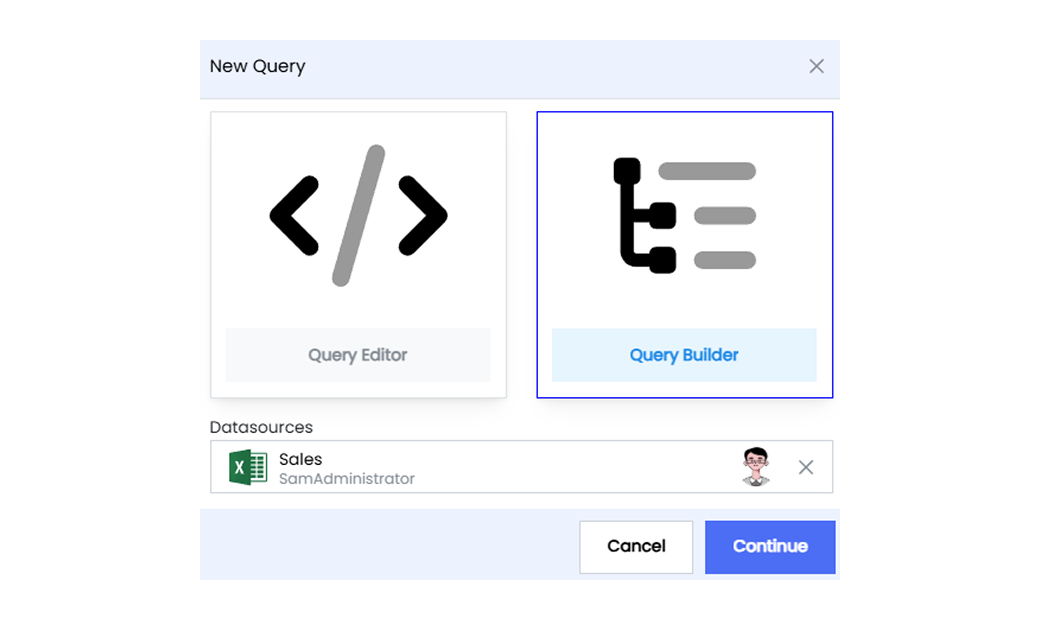query builder box